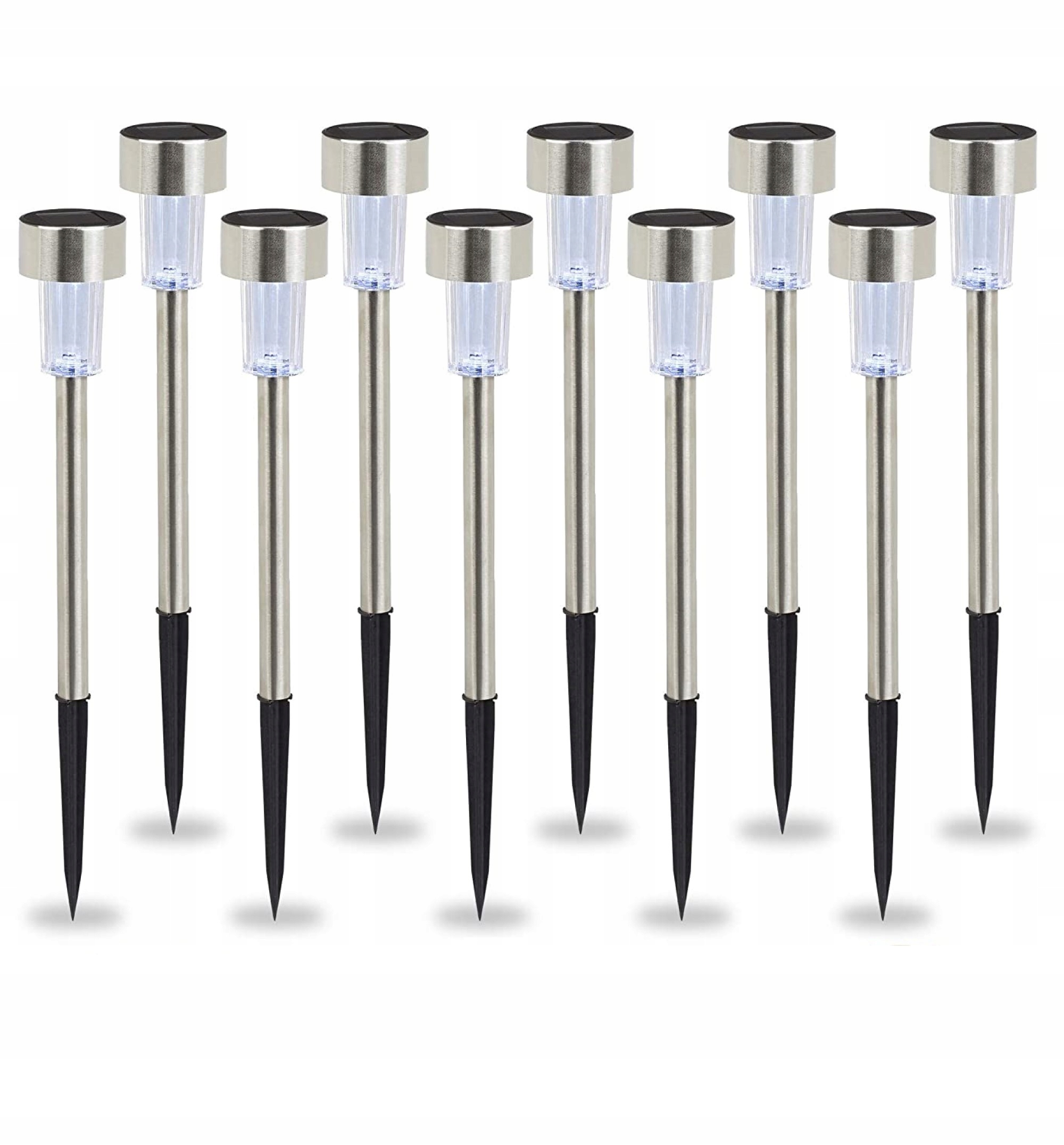 Martom vstavaná solárna lampa strieborná 33,5 cm 1 ks.
