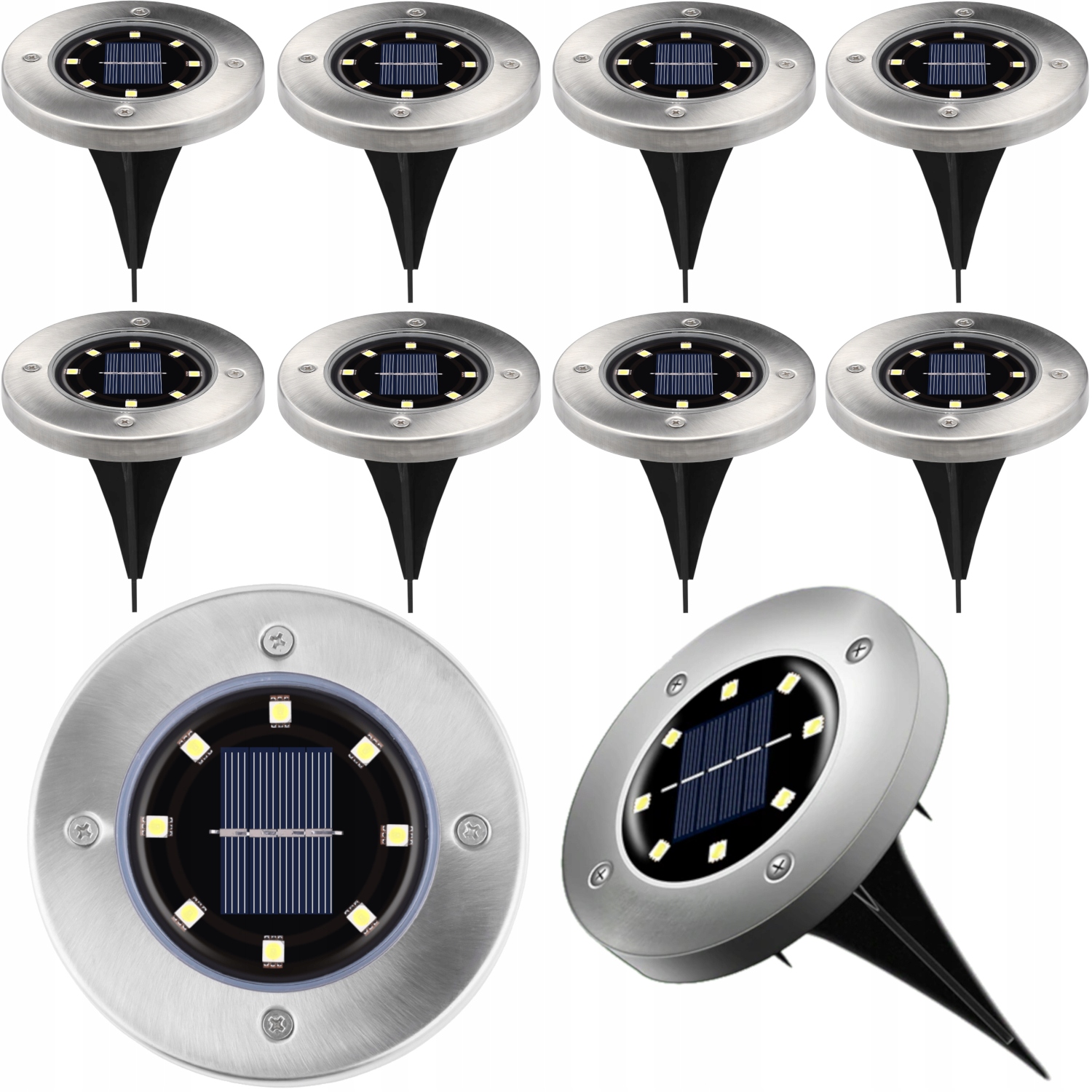 Solárne svietidlá - 10xsolárna lampa LED záhradná terasa