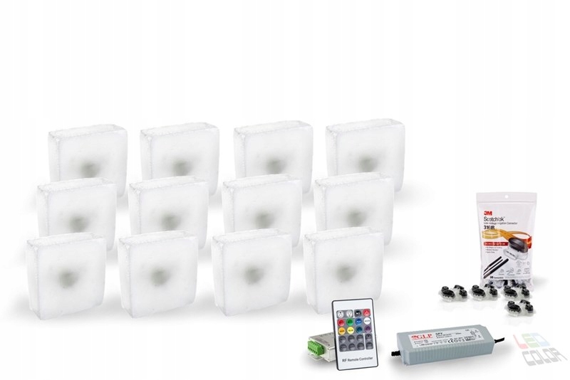 Nájazdové svietidlá - 12x žiariace rocdeco 1515 RGB