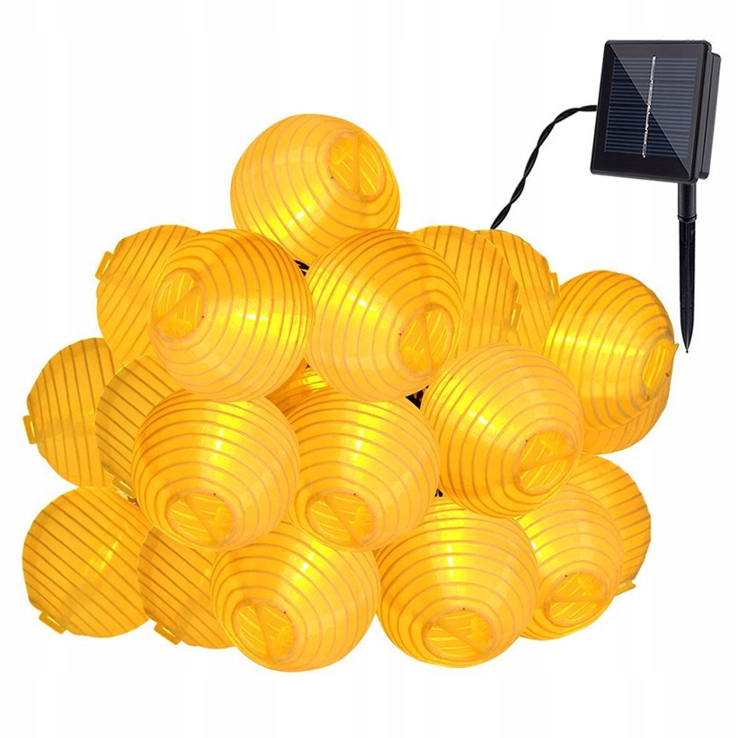 Vysiace svetlá, lampy - 20 LED 5M Solárne lampy Záhradné svetlo žiarovky