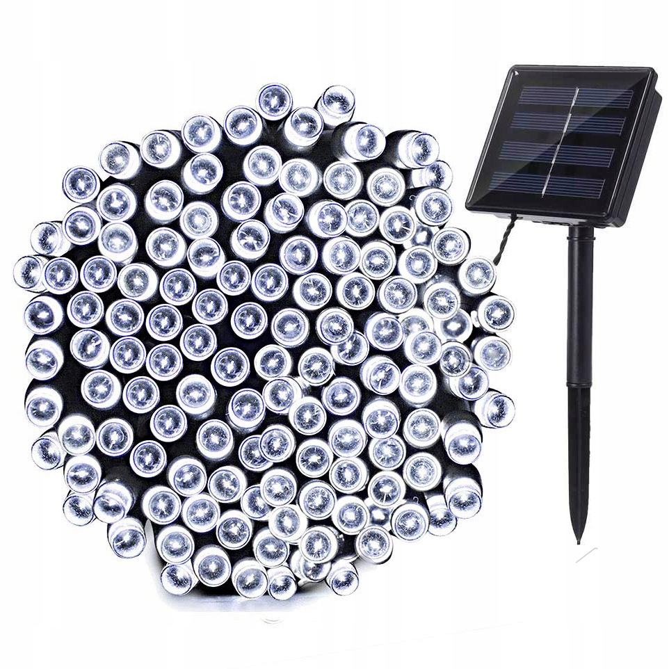 Vysiace svetlá, lampy - 200 LED Solárne lampy Záhradná exteriérová lampa