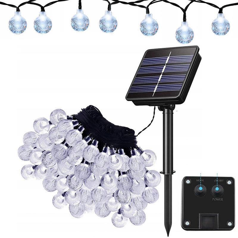 22M SOLAR GARDEN GARLAND 200LED ŽIAROVKY STUDENÁ BIELA BALKONOVÁ TERASA