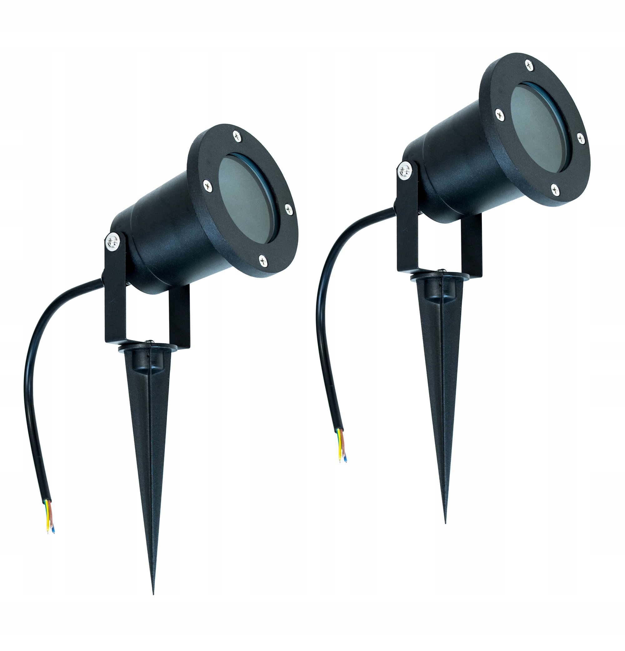 Solárne svietidlá - 2x záhradné lampy LED GU10 IP65 Utesnená šnúra