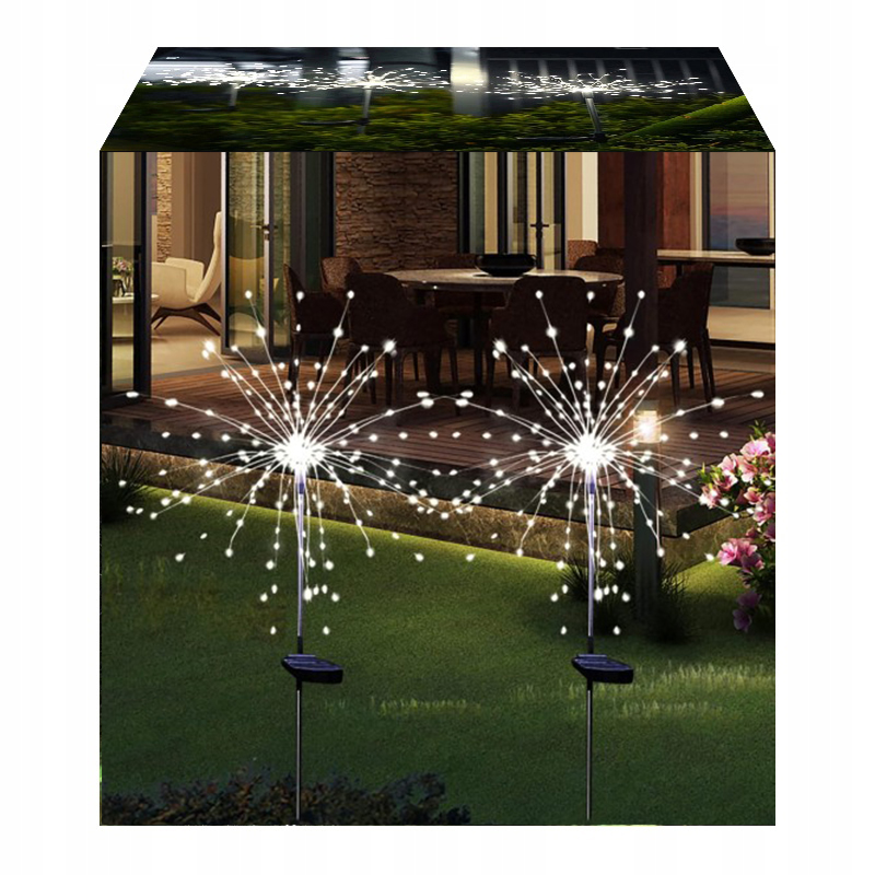 Zápustná solárna lampa BX čierna 95 cm 2 ks.