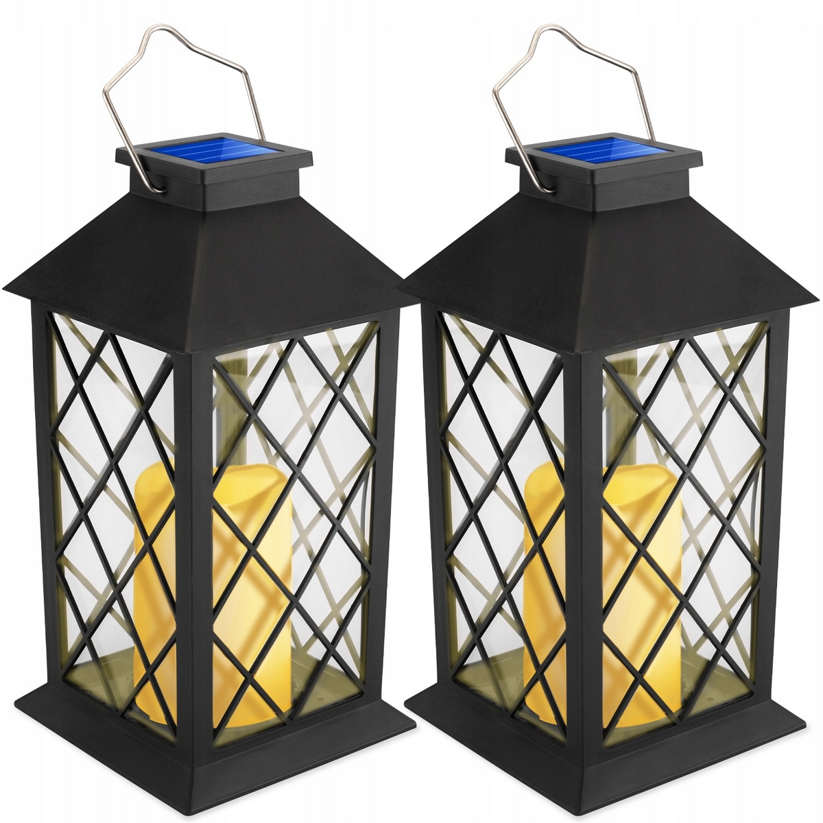 Solárna lampa Lumiled, čierna, 28 cm, 1 ks.