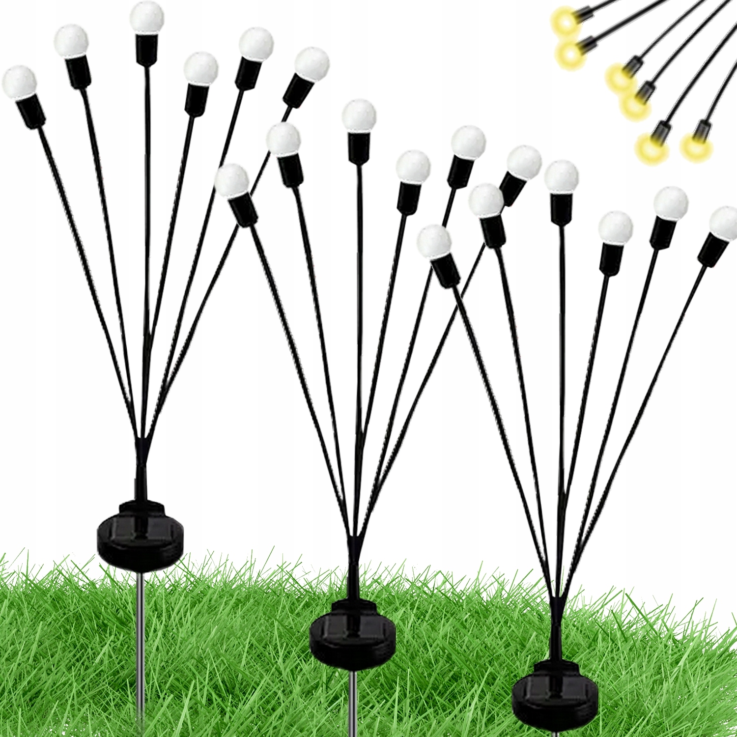 Jumi vstavaná solárna lampa 70 cm 3 ks.