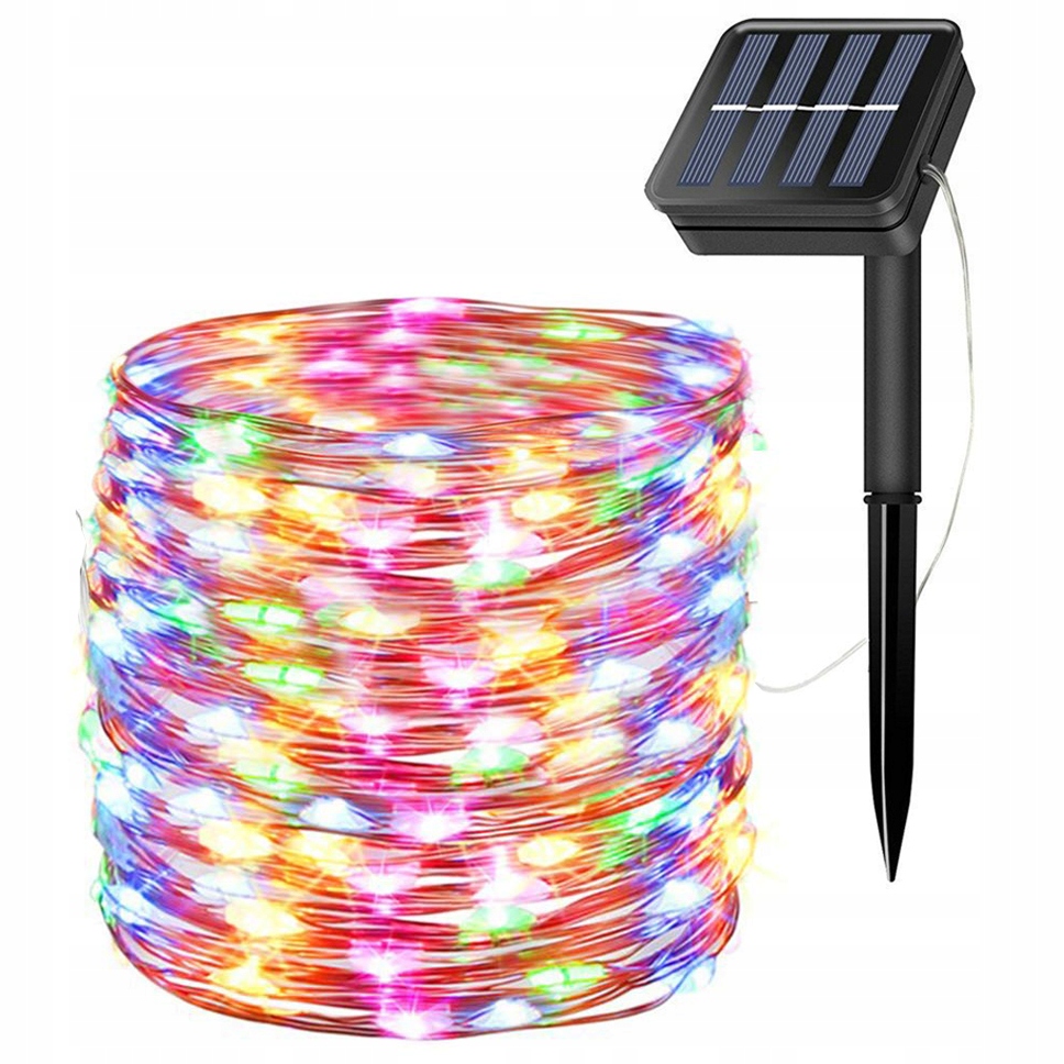 Vysiace svetlá, lampy - 300 LED 30M Solárne lampy Záhradné svetlo žiarovky