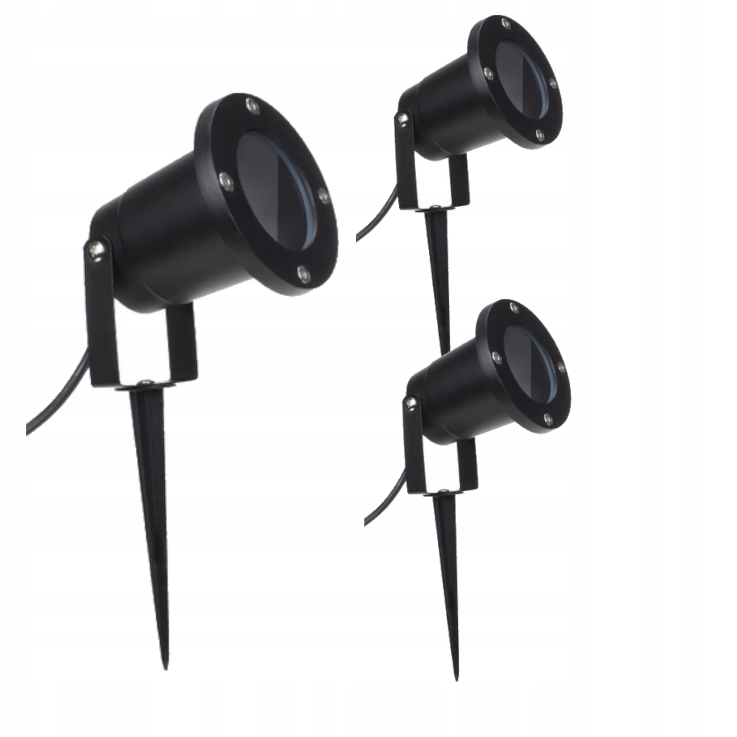 Zápustná solárna lampa Decorya čierna 31 cm 1 ks.