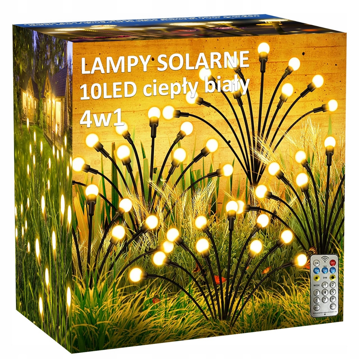 Solárna lampa Briix, čierna, 70 cm, 2 ks.