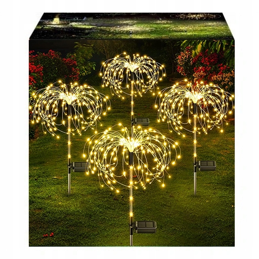 SHUANG vstavaná solárna lampa 95 cm 4 ks.