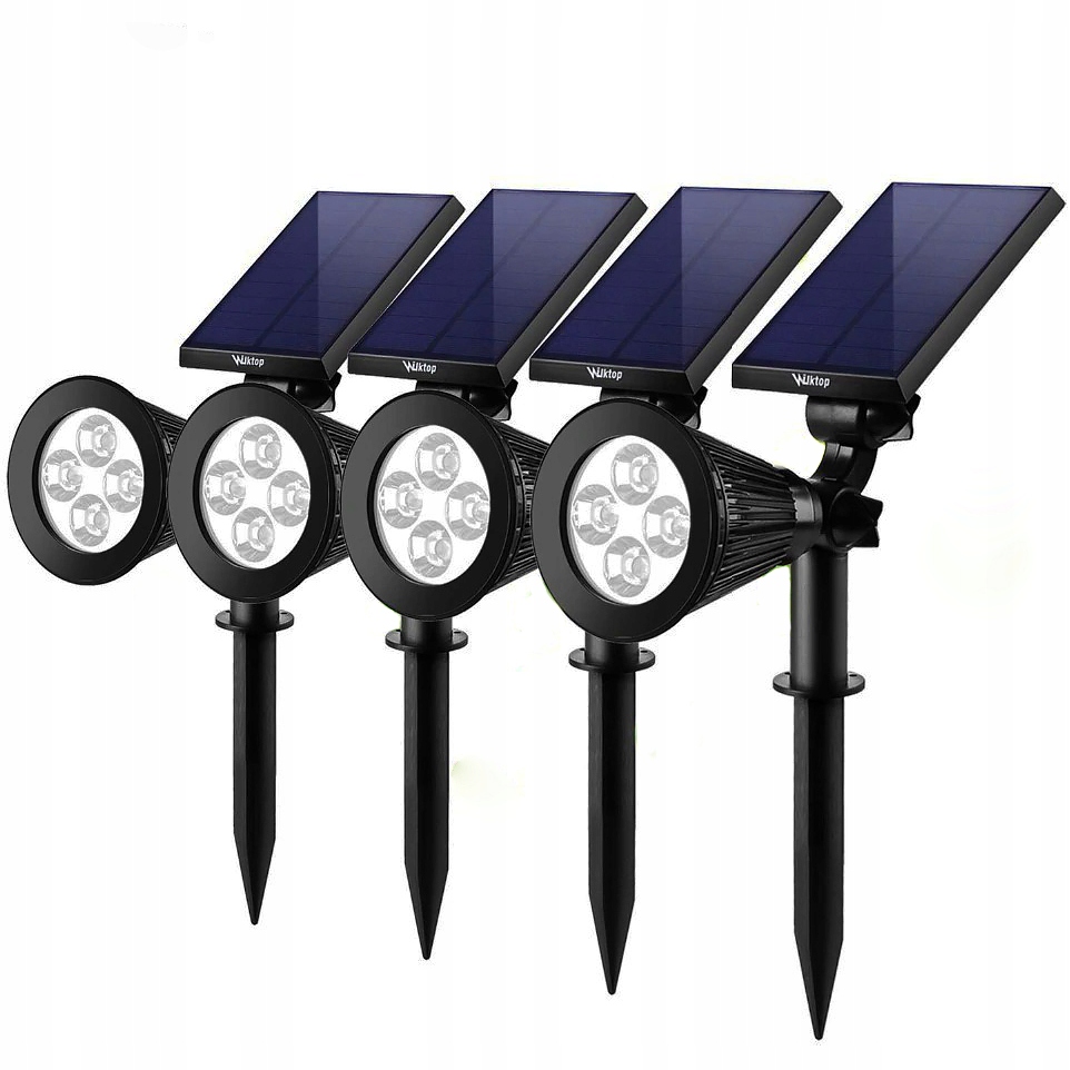 Solárne svietidlá - 4x Solárne svetlomet LED 200LM