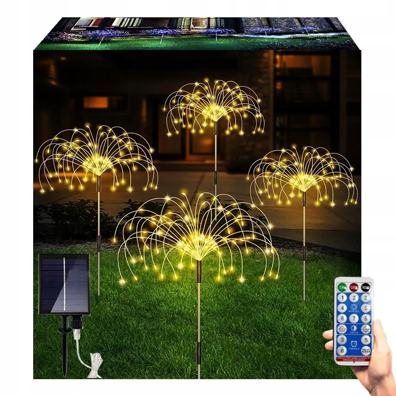 Solárna závesná lampa biela 88 cm 1 ks.
