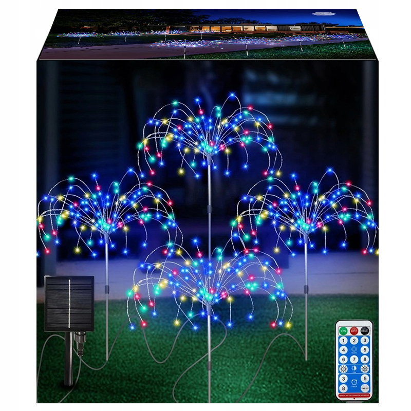 Solárna lampa, 80 cm, 4 ks.