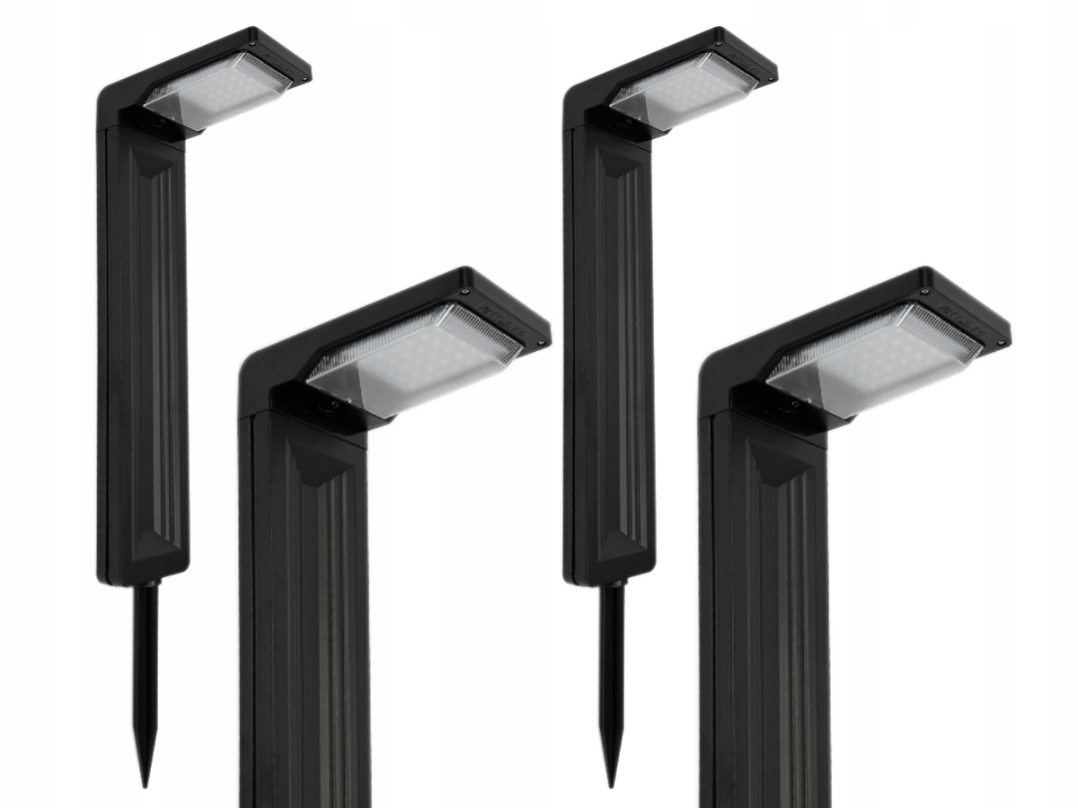 Zápustné solárne svietidlo LED Plus čierne 58,5 cm 4 ks.