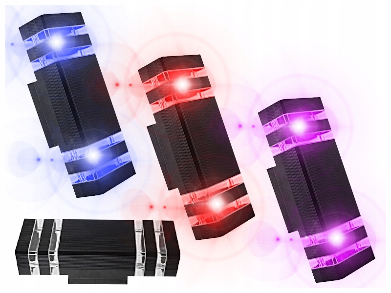 Vonkajšie fasádne svietidlo - 4x SMART WIFI RGBW SVETELNÉ ŽIAROVKY pre SMARTPHONE