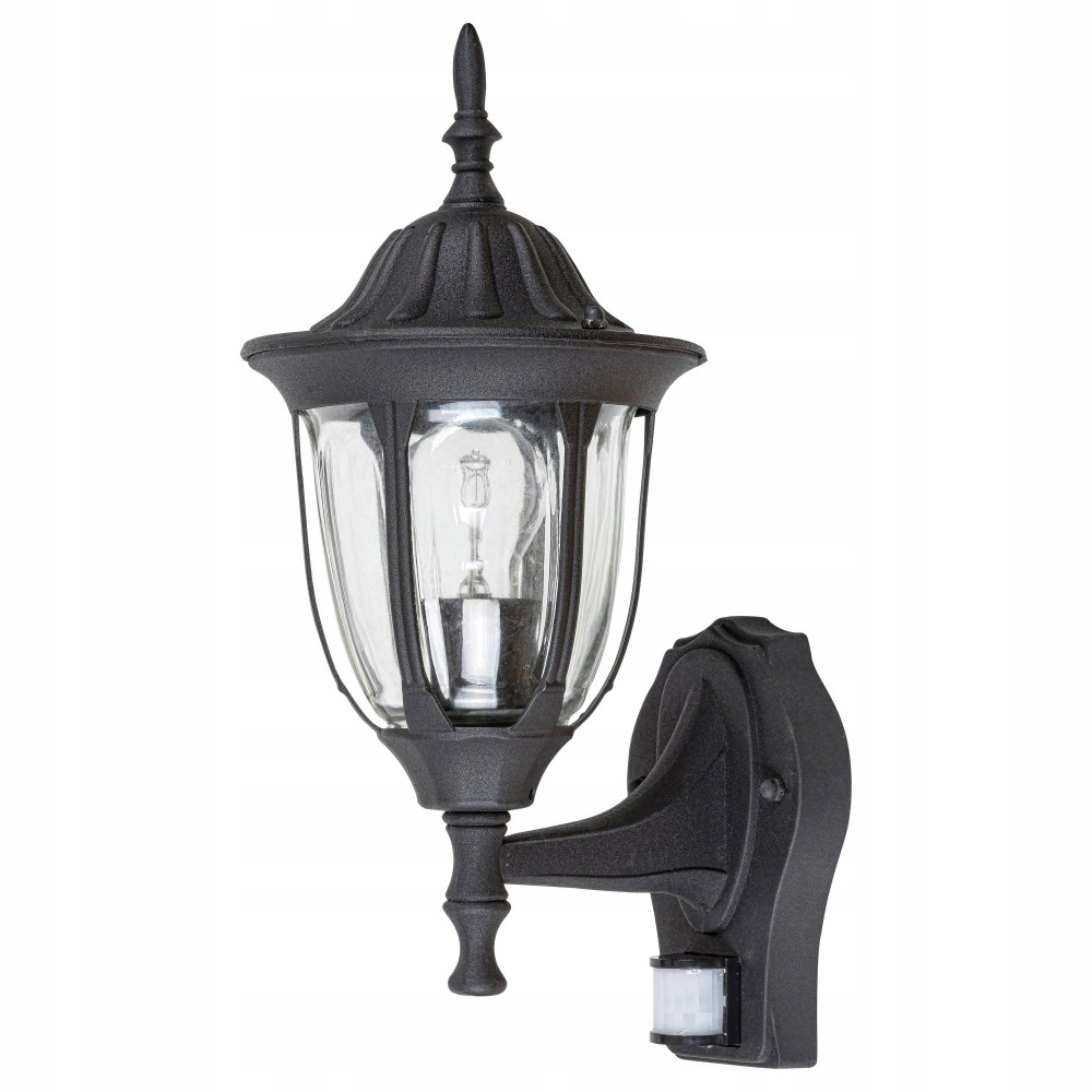 Vonkajšie fasádne svietidlo - 7837 RABALUX Milano Záhradná lampa Čierny senzor