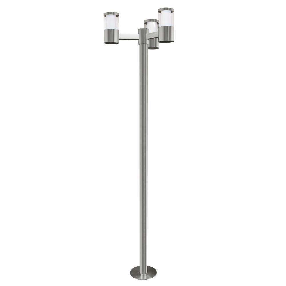 Stĺpíkové osvetlenie - Chrome Garden Bar LED Metal Eglo Basalgo