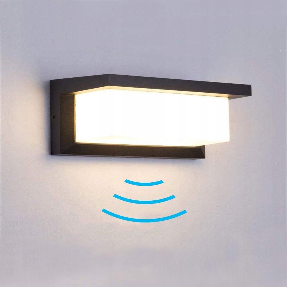 Vonkajšie fasádne svietidlo - Elitlife nástenná lampa s 2AN49 Snímač pohybu