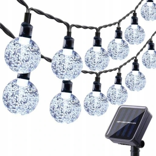 GIRLANDA SOLÁRNE ZÁHRADNÉ LAMPY 50 LED ŽIAROViek 9,5M