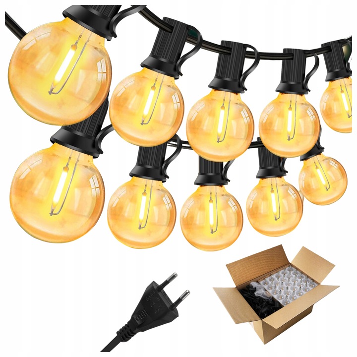 Girlanda záhradné LED svietidlá 26m sieť Girlanda 2600 cm sieť
