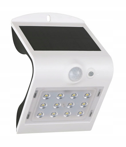 Solárne svietidlá - GXSO004 GREENLLUX FOX SOLAR PIR 12LED BIELE
