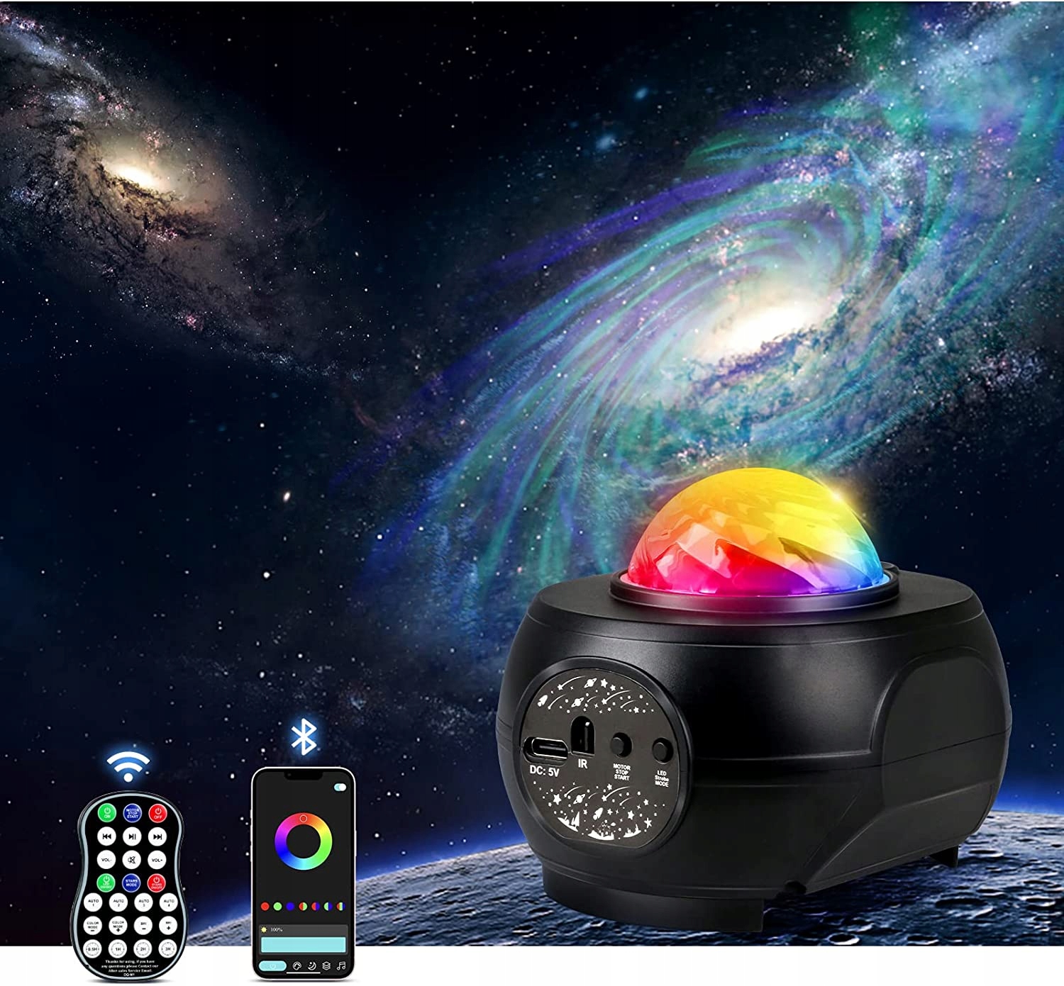 Detské svetlo s projektorom - Galaxy Star Lamp projektor LED nočné lampy