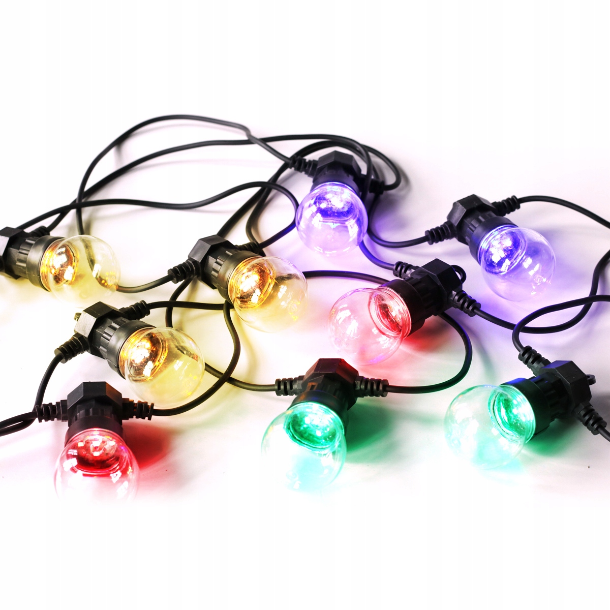 Vonkajšia dekoračná reťaz GIRLANDA - Outdoor Garland. Farebné IP44 24V 5m