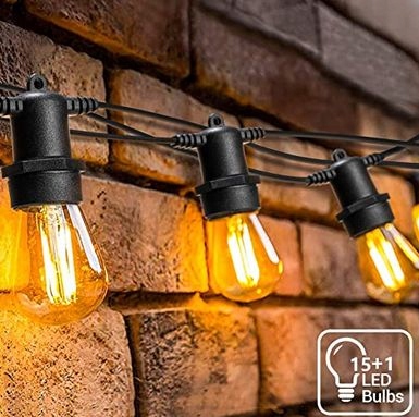 Vonkajšia dekoračná reťaz GIRLANDA - Garland kysyled String Lights14-5215 15 + 1 22,5 W