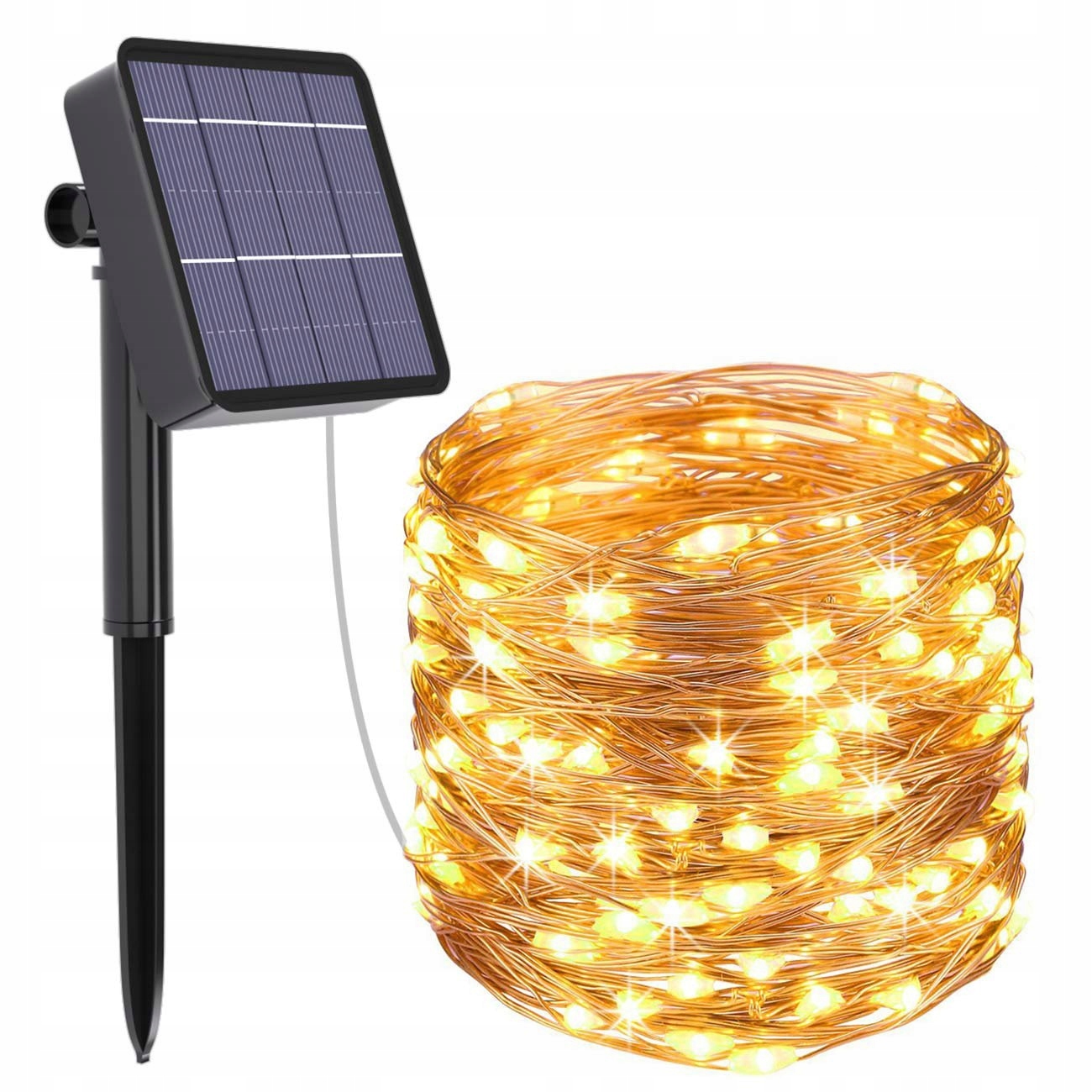 Vonkajšia dekoračná reťaz GIRLANDA - Garlands Solar Garden Lights LED 200 Lamps 22M