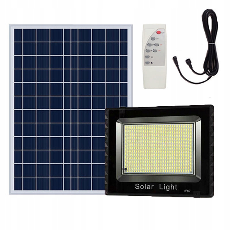 HALOGÉNOVÁ LAMPA SOLARNÁ LAMPA S DIAĽKOVÝM OVLÁDANÍM 100W LED