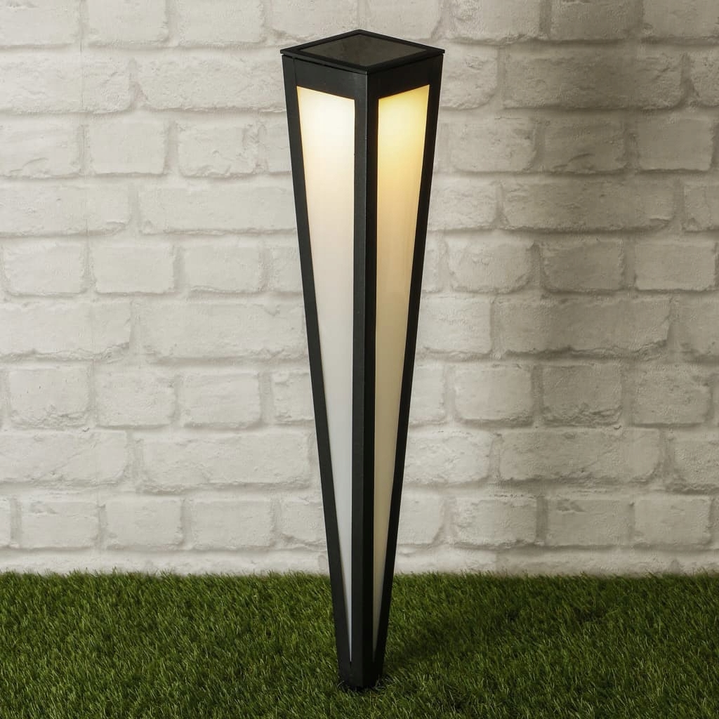 Solárne svietidlá - Záhradné svietidlo HI Solar, LED stĺp, 75 cm, čierne