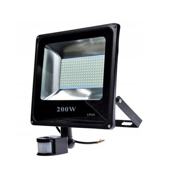 Halogénová LED 200W 6500K vonkajšia so senzorom