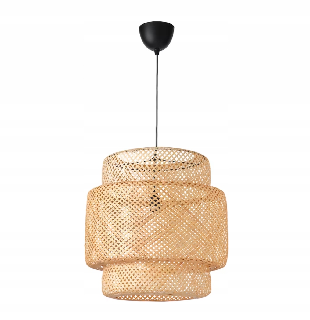 Ikea sinnerlig veľká závesná lampa bambus boho 50 cm