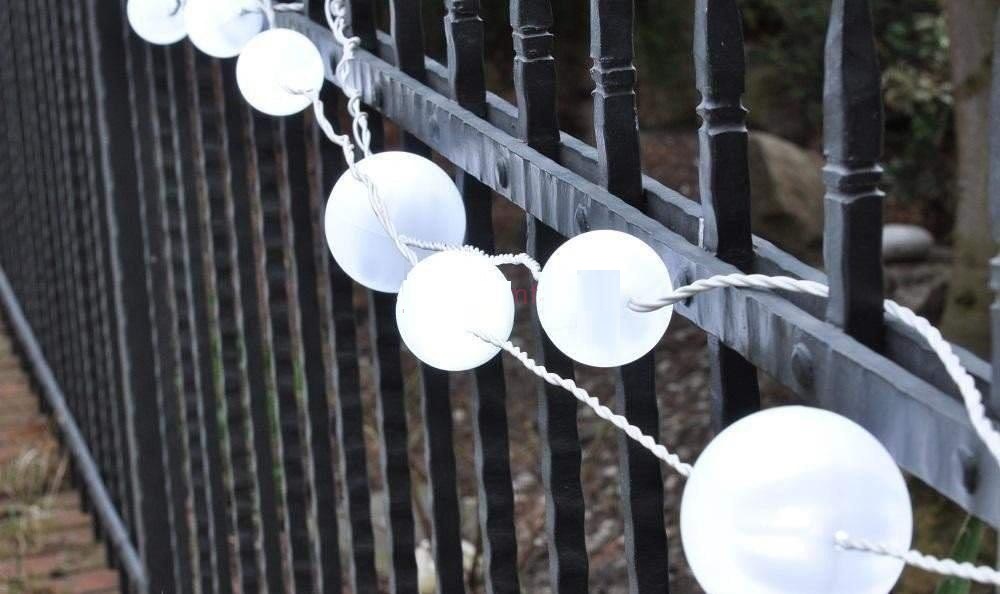 Vysiace svetlá, lampy - IKEA STRAALA LED reťazová lampa 13 m 40 LED