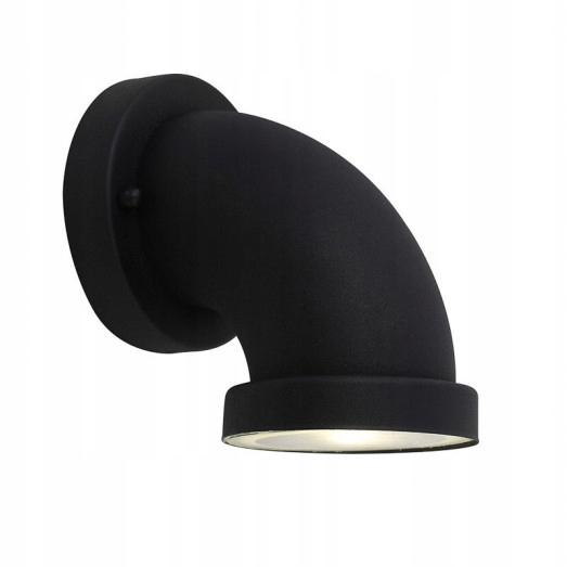 Vonkajšie fasádne svietidlo - Talvanická záhradná nástenná lampa Valdez LED BLACK LAMP