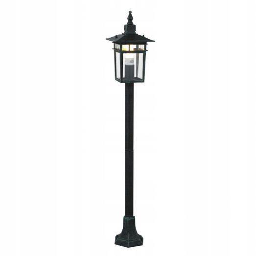 Stĺpíkové osvetlenie - Italux Garden post lampa Vermont 105cm čierna