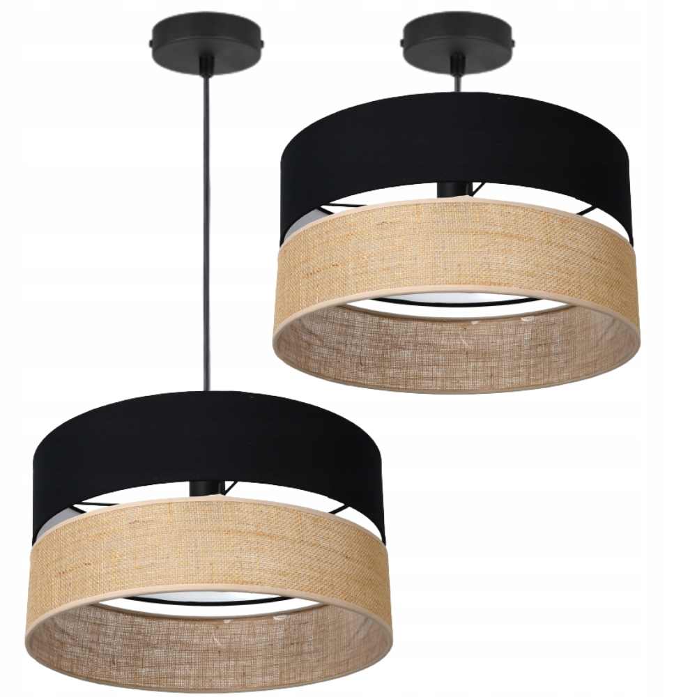 JATE Stropná lampa zavesenie čiernej lampy 40 cm