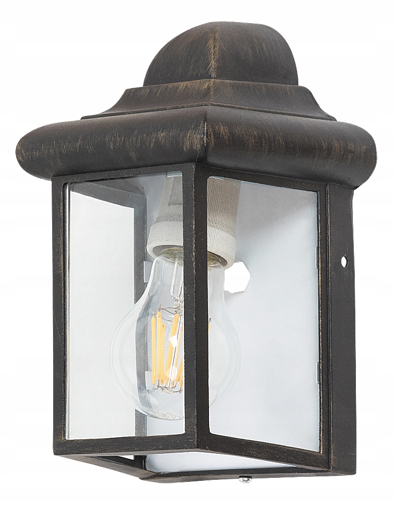 Vonkajšie fasádne svietidlo - Norvich Čierna a čierna záhradná nástenná lampa