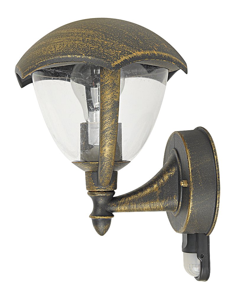 Vonkajšie fasádne svietidlo - Záhradná nástenná lampa Miami Sensor IP44 8676