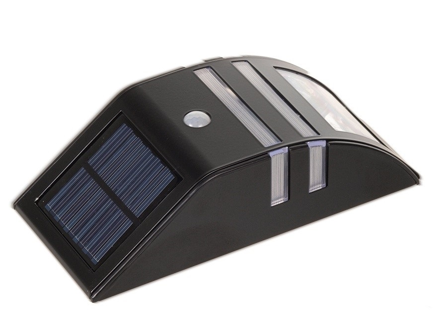 Vonkajšie fasádne svietidlo - Nástenná lampa Solar LED dióda pohybu PIR IP44