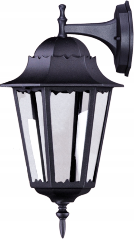Vonkajšie fasádne svietidlo - Stenová lampa Externá Losana lampa čierna 1x60w E27