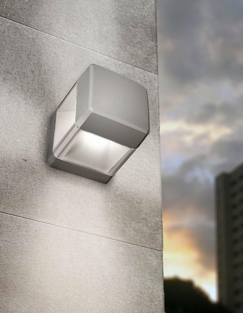 Vonkajšie fasádne svietidlo - Záhradná stena LUPINE ELISA WALLY GRAY X GX53 LED 7W