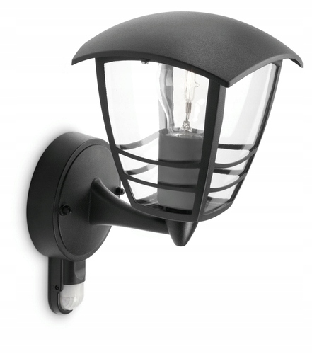 Vonkajšie fasádne svietidlo - Záhradná nástenná lampa s pohybu Sensor Creek Philips