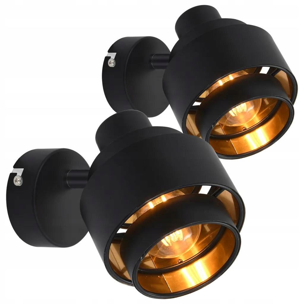 Vonkajšie fasádne svietidlo - Nástenné svetlo Reflektor 2 Art Black E14