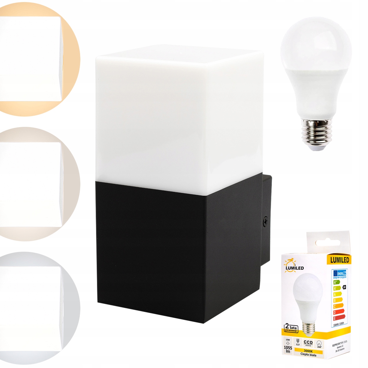 Vonkajšie fasádne svietidlo - Nástenné lampy Vonkajšia záhrada New York 44cm + LED E27