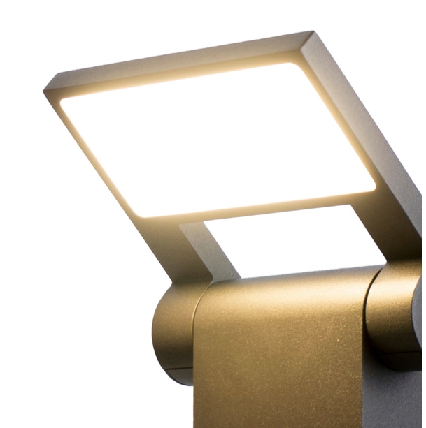 Vonkajšie fasádne svietidlo - Nástenná lampa LED Nastavovacie uhol Záhradné svietidlo LED