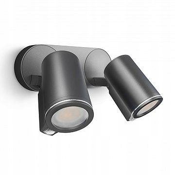 Vonkajšie fasádne svietidlo - Nástenná lampa Externá škvrna DUO Connect PIR 15W LED