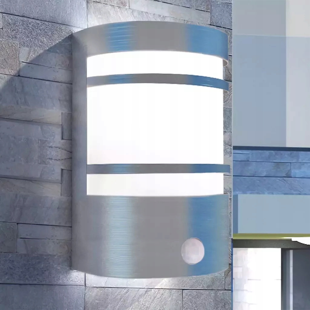 Vonkajšie fasádne svietidlo - Vonkajšia nástenná lampa s pohybovým senzorom, no-Nord Steel
