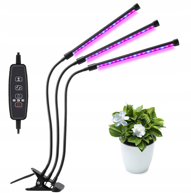 Osvetlenie pre rastliny - Lampa pre rastové rastliny rastú svetlo rastúce 3IN1