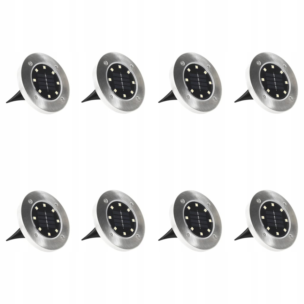 Solárne svietidlá - Solárne lampy RGB LED SET 8 ks.
